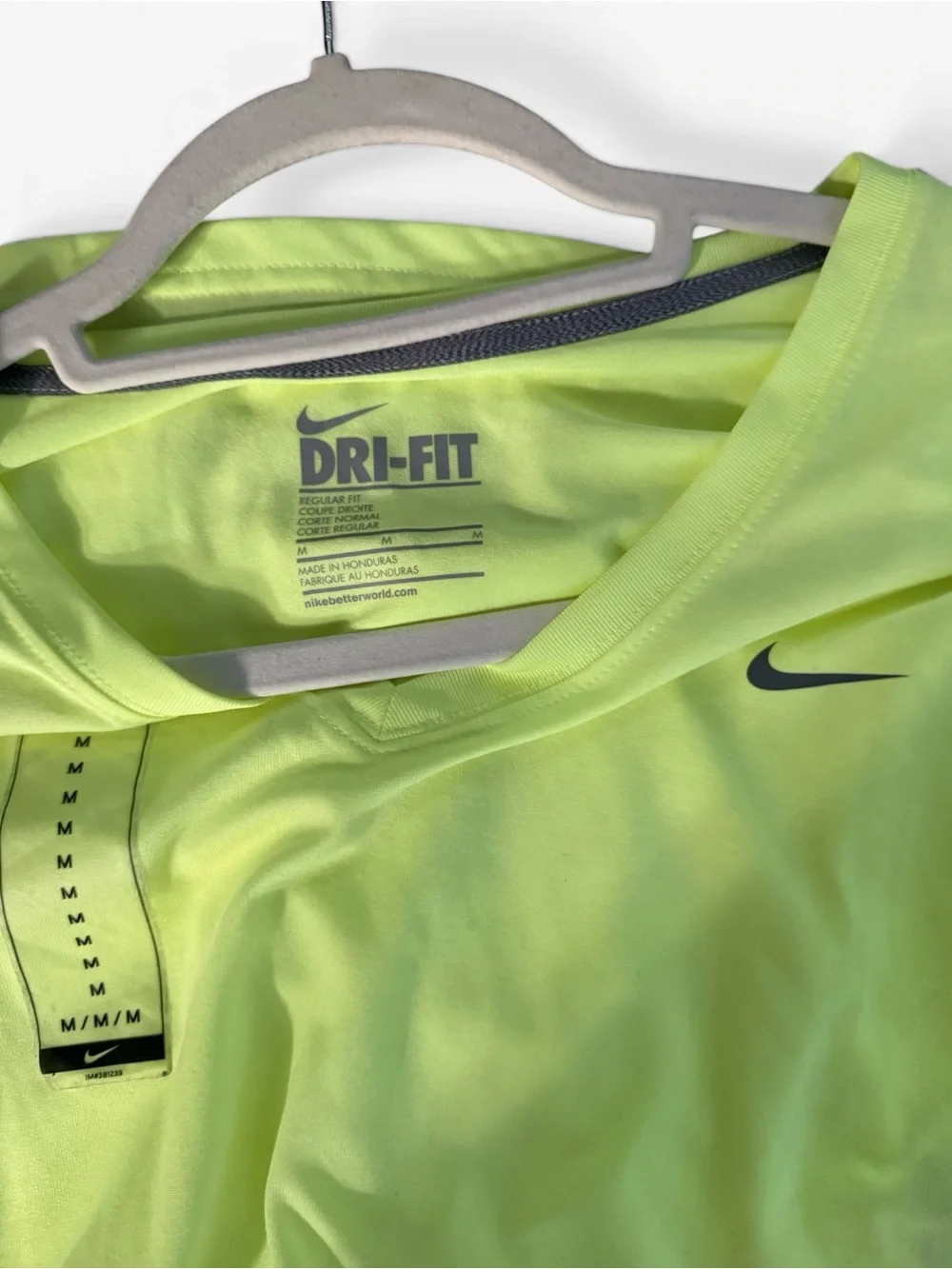 Nike Dri-FIT Short Sleeve Tee - Neon Green